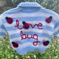 "Love Bug" Handmade Jumper Size Approx 6-12 months