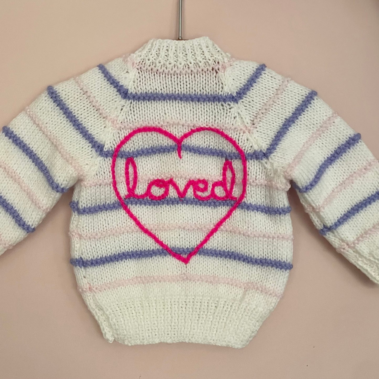 "Loved" Handmade Cardigan Size Approx 0-3 Months