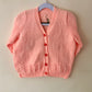“Be Cute Eat Fruit” Handmade Cardigan Size Approx 3-5 Years