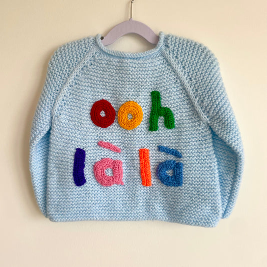 "Ooh La La" Handmade Cardigan Size Approx 2-3 Years