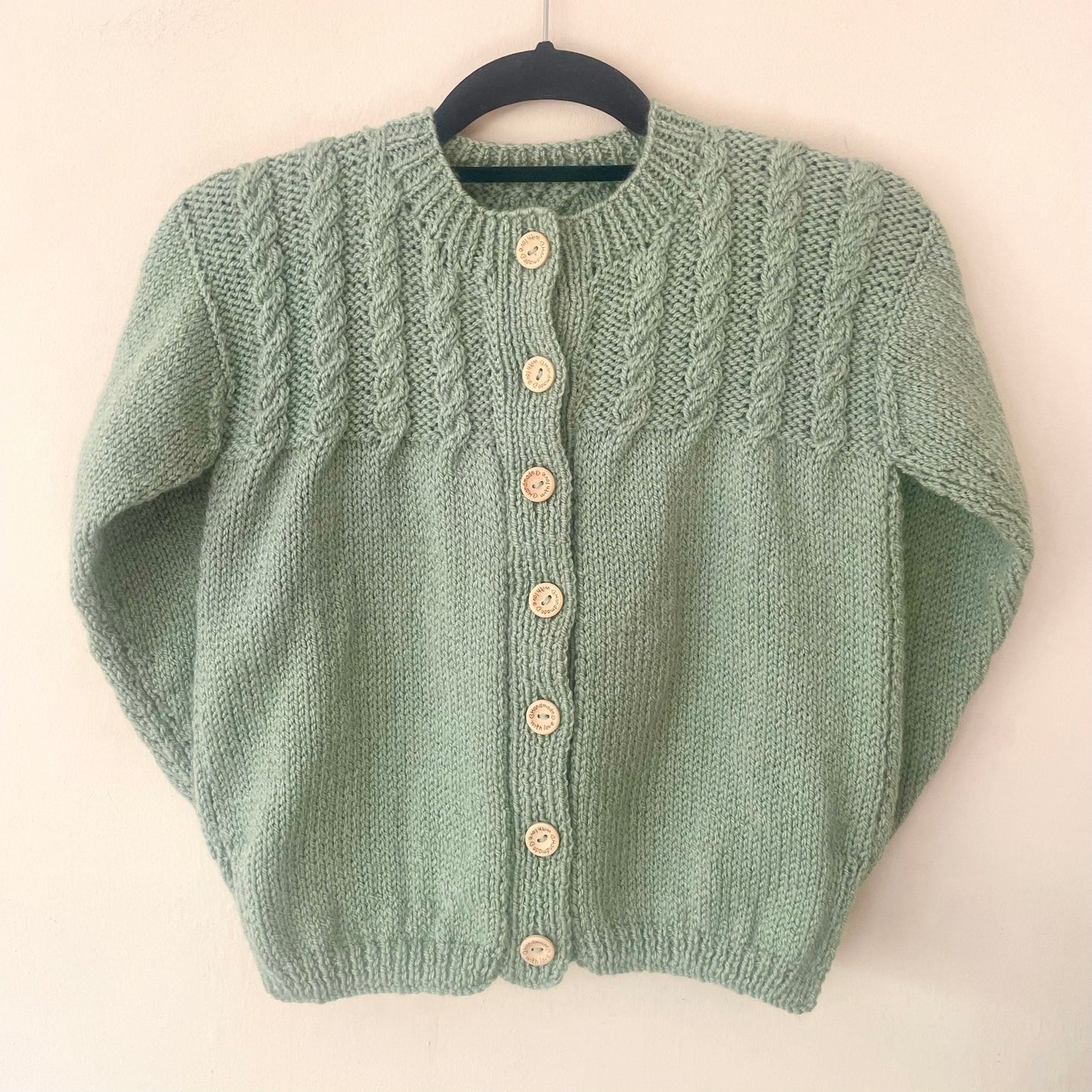 "Scrumdiddlyumptious!” Handmade Cardigan Size Approx 6-8 Years