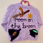 "Room On The Broom” Handmade Lilac Cardigan Size Approx 2-3 Years