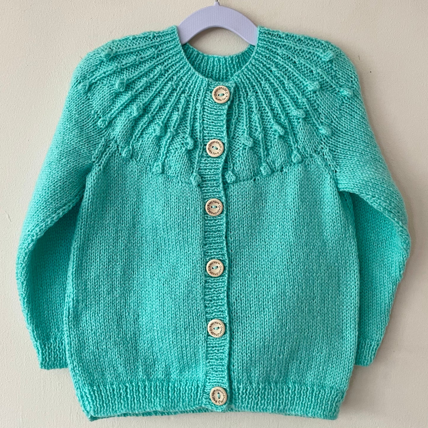 "Make Waves” Handmade Cardigan Size Approx 3-5 Years