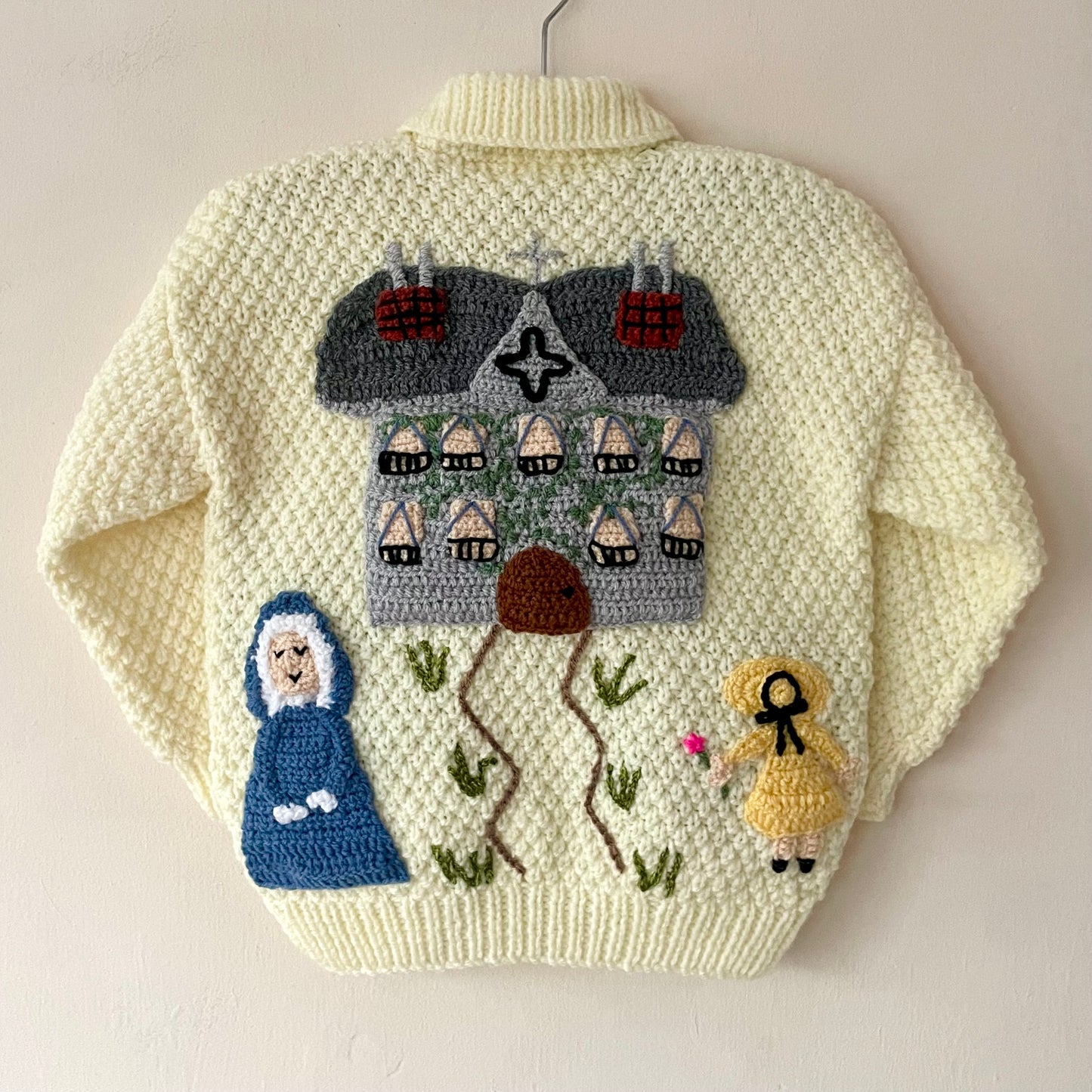 "Madeline” Handmade Cardigan Size Approx 4-6 Years