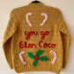 “You Go Glen Coco” Ladies Handmade Cardigan Size Approx UK 10-12