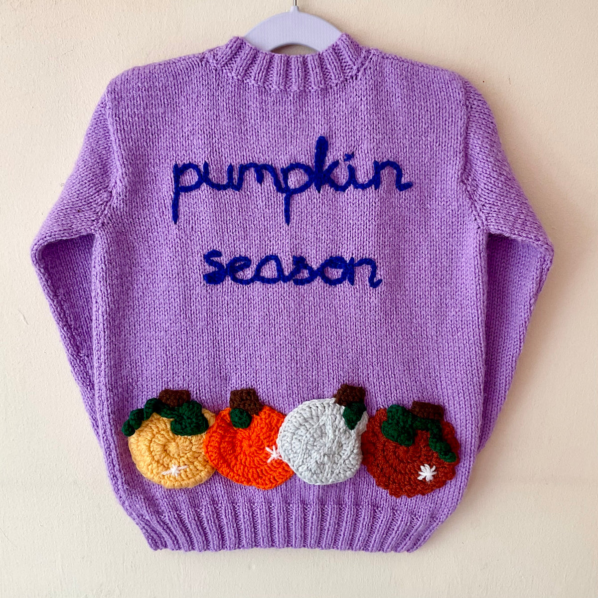"Pumpkin Season" Handmade Cardigan Size Approx 4-5 Years