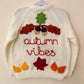 "Autumn Vibes" Handmade Jumper Size Approx 4-5 Years