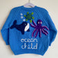 "Ocean Child” Handmade Cardigan Size Approx 3-5 Years