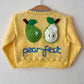 “Pear-fect” Handmade Cardigan Size Approx 6-12 Months