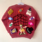 "Charlie and the Chocolate Factory" Handmade Cardigan Size Approx 6-8 Years
