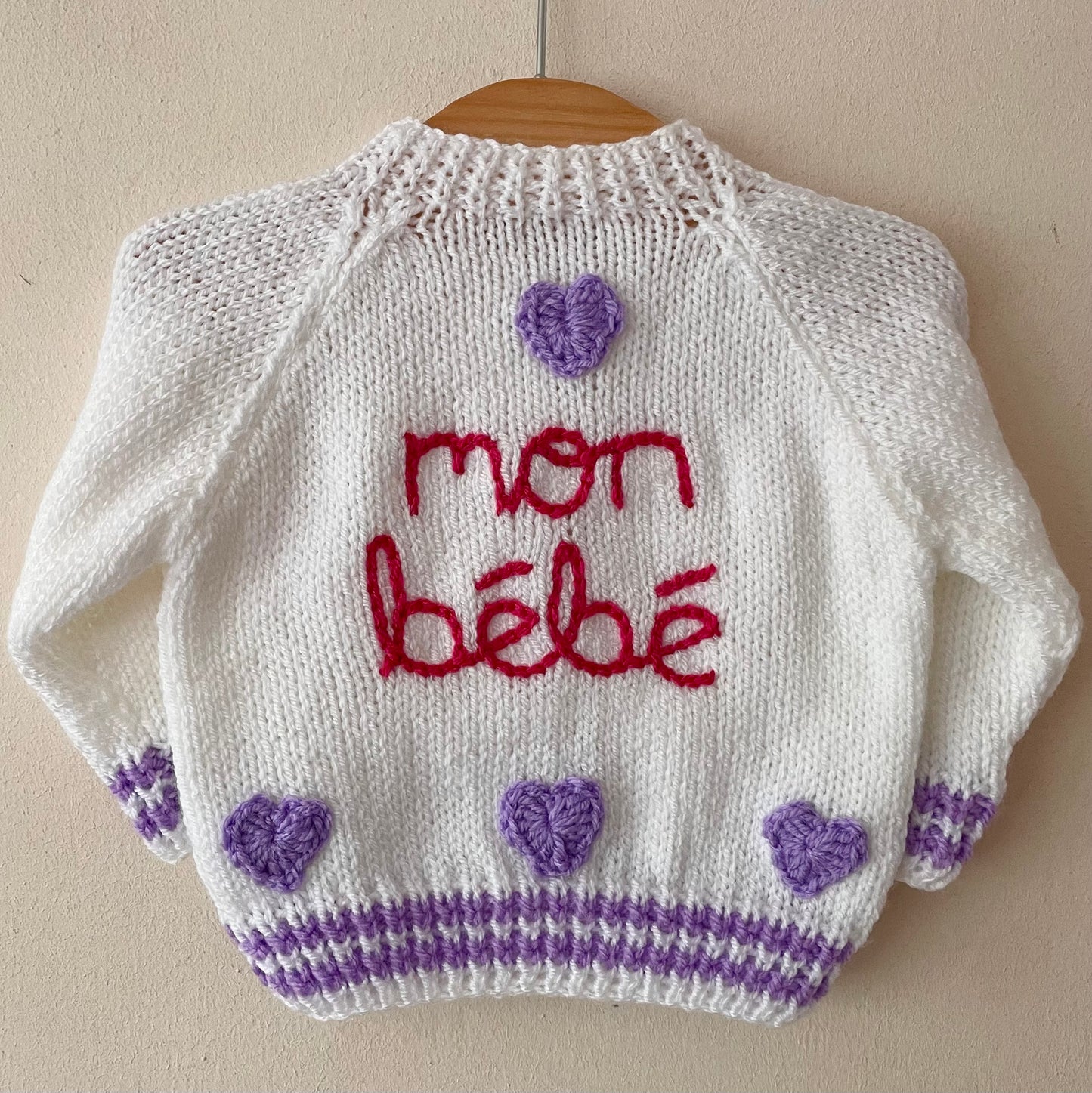 "Mon Bebe" Handmade Cardigan Size Approx 0-3 Months
