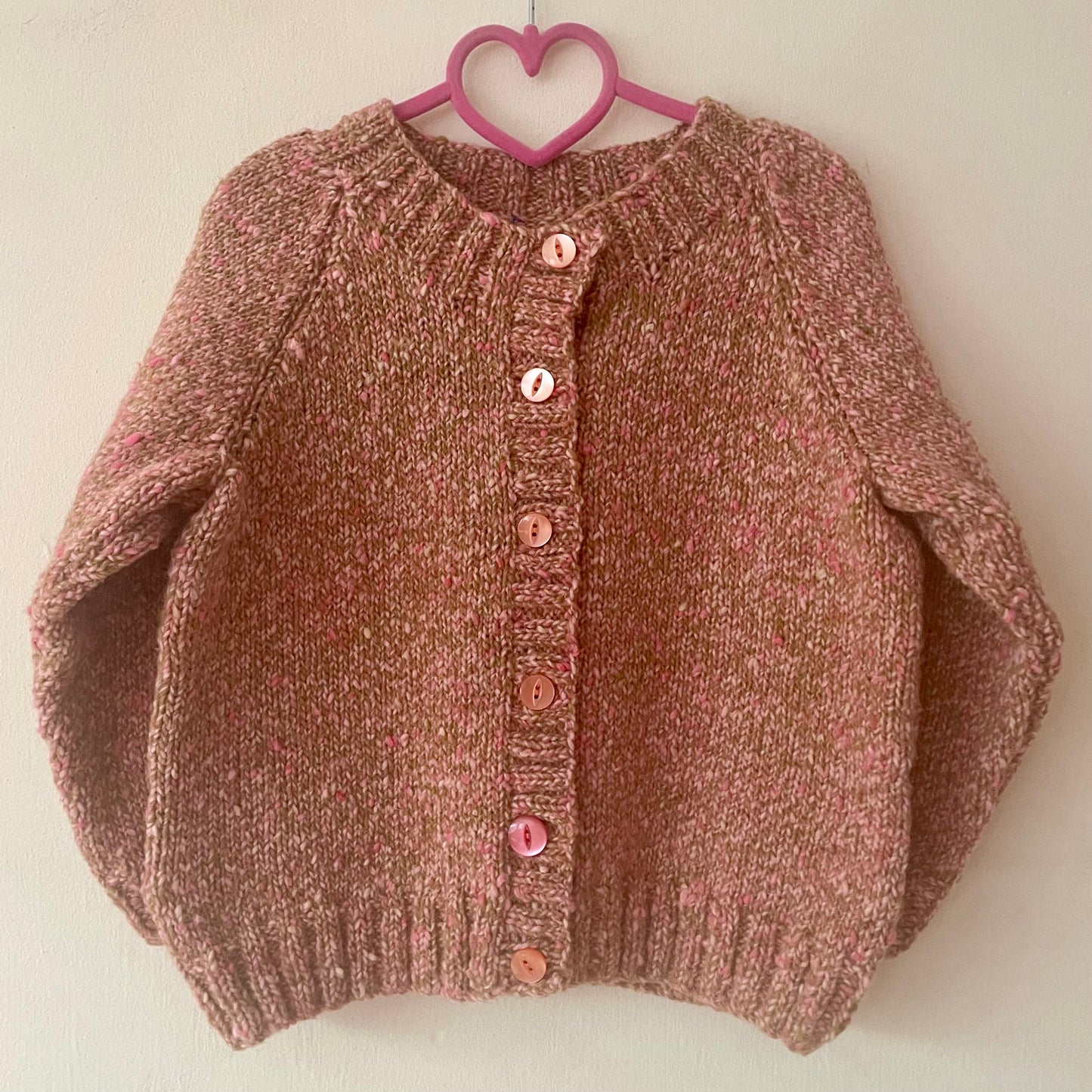 "Oh Stickman" Handmade Cardigan Size Approx 3-5 Years