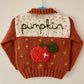 "Pumpkin” Handmade Cardigan Size Approx 6-12 Months