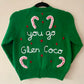 "You Go Glen Coco" Handmade Cardigan Size Approx 6-8 Years