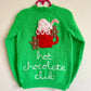 "Hot Chocolate Club" Handmade Cardigan Size Approx 3-4 Years
