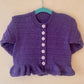 "BOO!” Handmade Cardigan Size Approx 1-2 Years