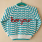 "Bonjour" Handmade Cardigan Size Approx 6-12 Months