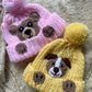 Hand Knitted Teddy Hat - Age 6-12 Months