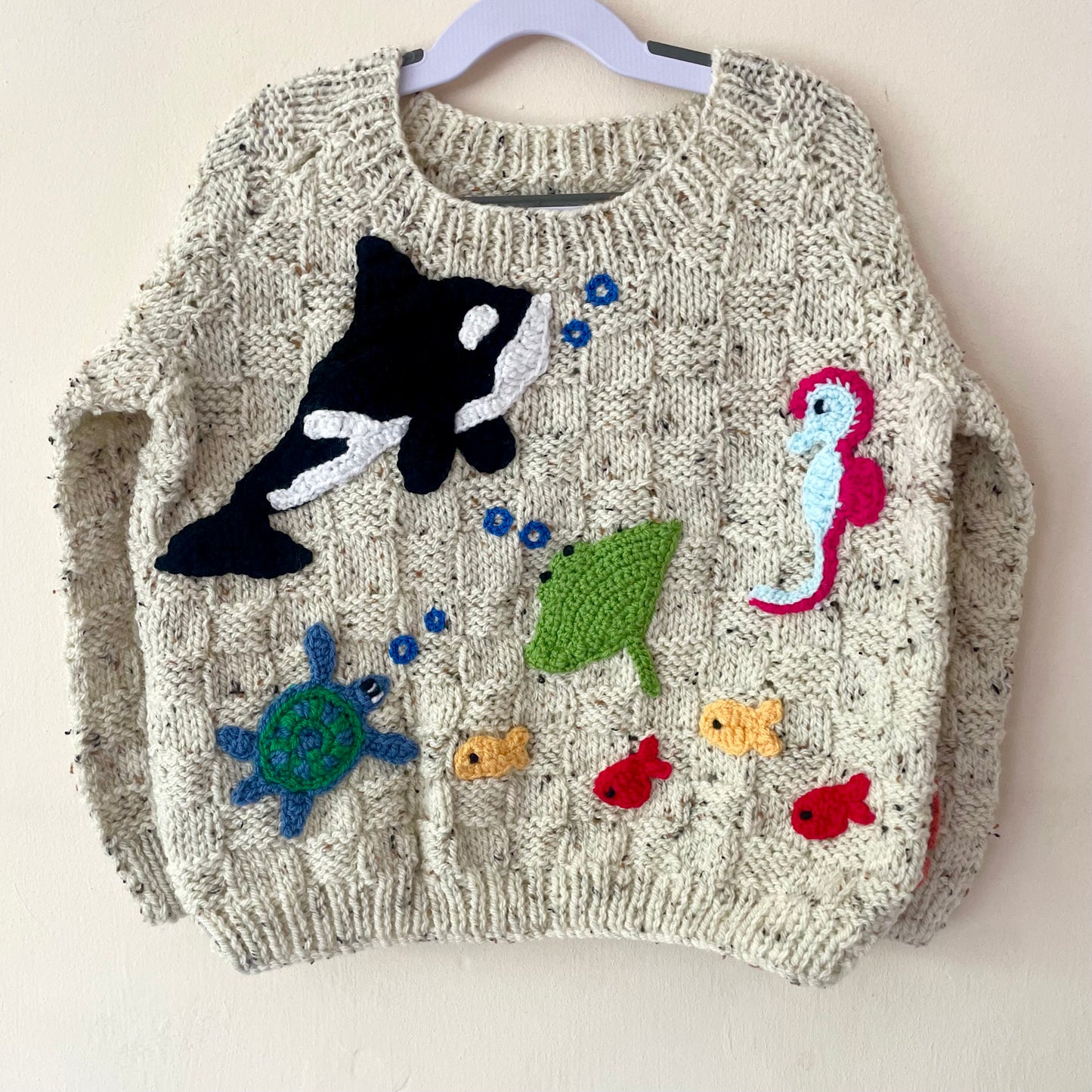 "Vitamin Sea” Handmade Jumper Size Approx 4-6 Years