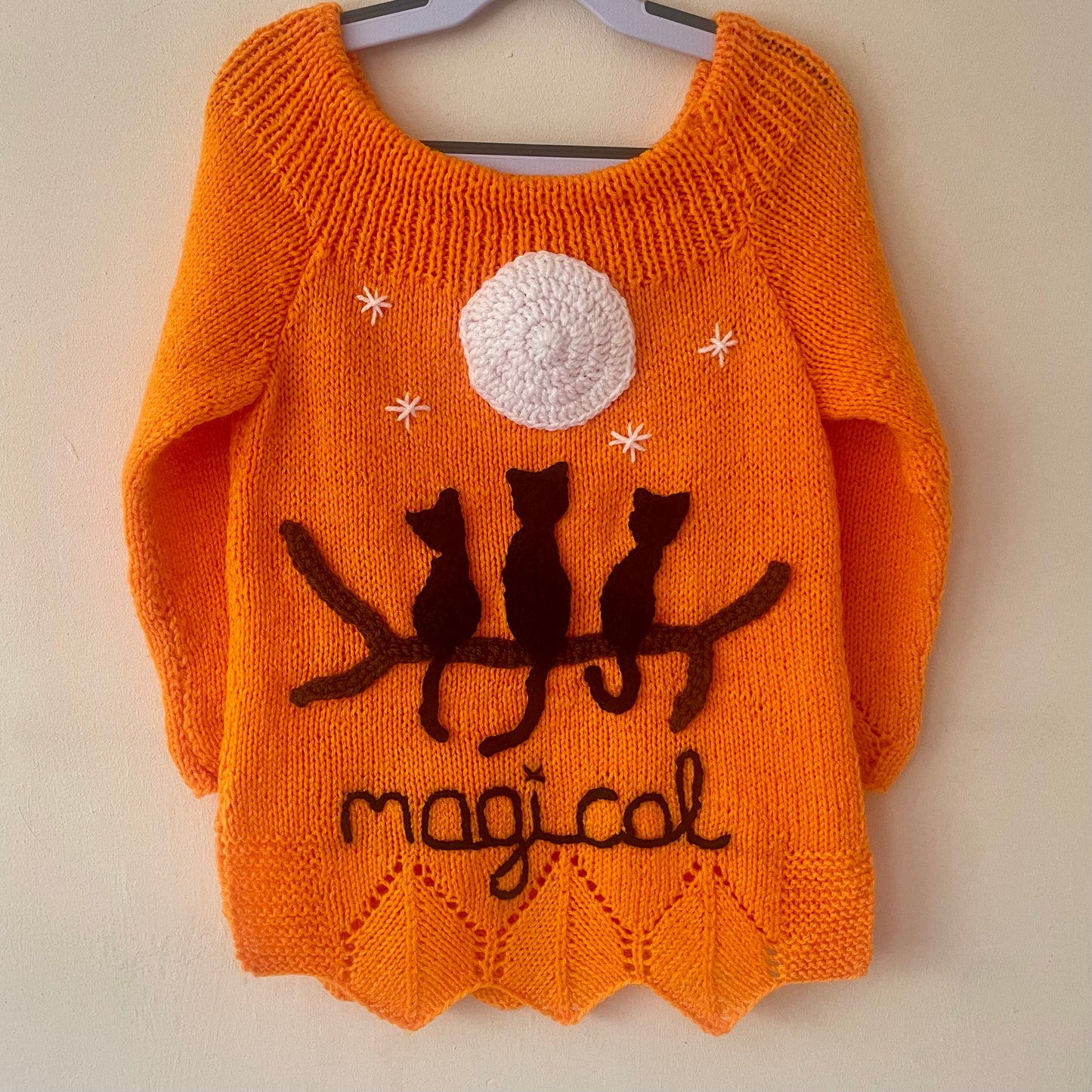 "Magical" Handmade Jumper Size Approx 3-4 Years