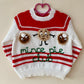 "Mince Pie Club" Handmade Jumper Size Approx 2-3 Years