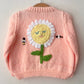 "Daisy and Bees" Handmade Cardigan Size Approx 1-2 Years