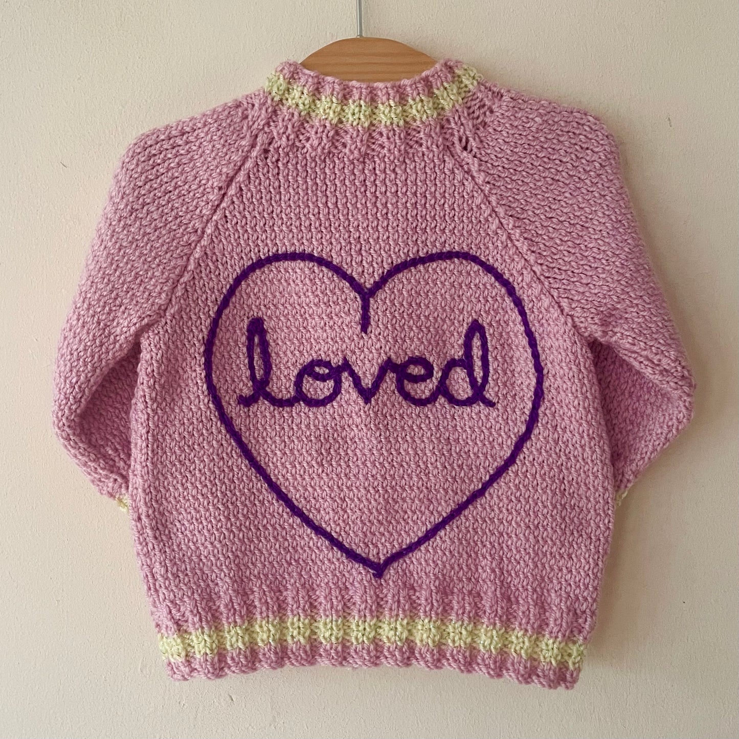 "Loved” Handmade Cardigan Size Approx 6-12 Months