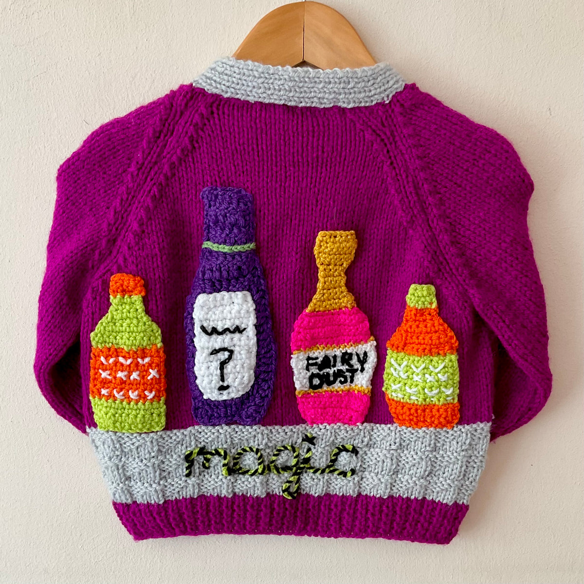 "Magic" Handmade Cardigan Size Approx 1.5-2.5 Years