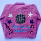"Dancing Queen” Handmade Cardigan Size Approx 4-5 Years