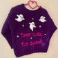 "Too Cute To Spook" Handmade Jumper Size Approx 3-5 Years
