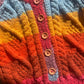 Handmade Rainbow Cardigan Size Approx 1-2 Years
