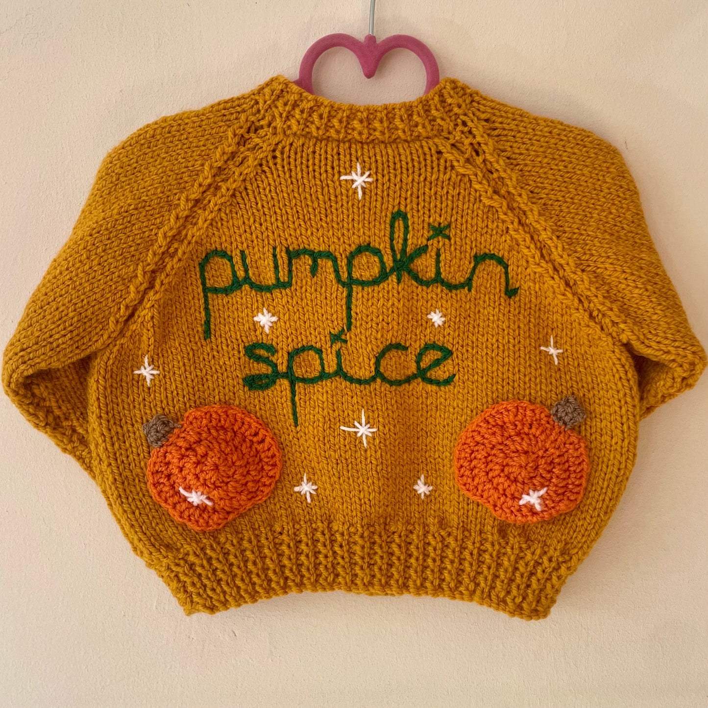 "Pumpkin Spice” Handmade Cardigan Size Approx 1-2 Years