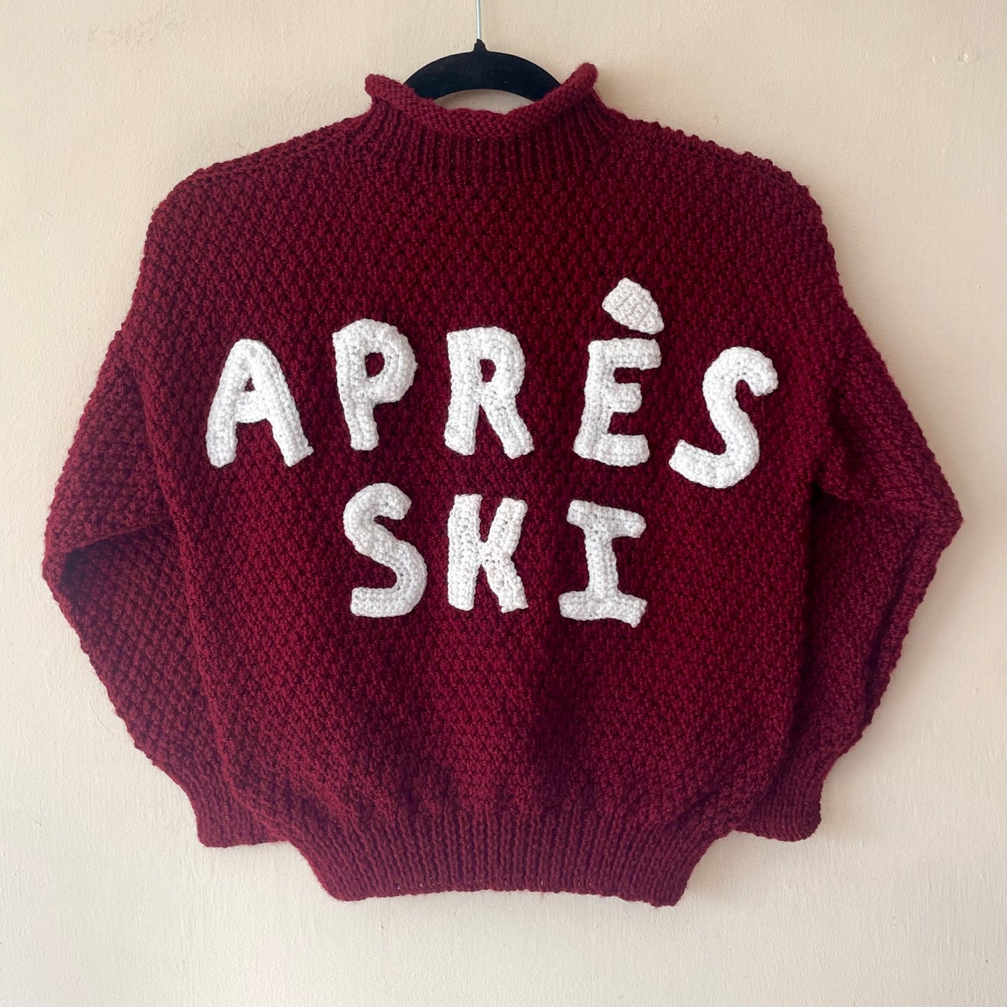 "Apres Ski" Handmade Jumper Size Approx 8-10 Years