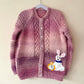 "In Wonderland” Handmade Cardigan Size Approx 6-8 Years