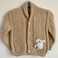 "Lil Pumpkin” Handmade Cardigan Size Approx 3-9 months