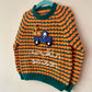 "Pumpkin Season" Handmade Jumper Size Approx 3-4 Years