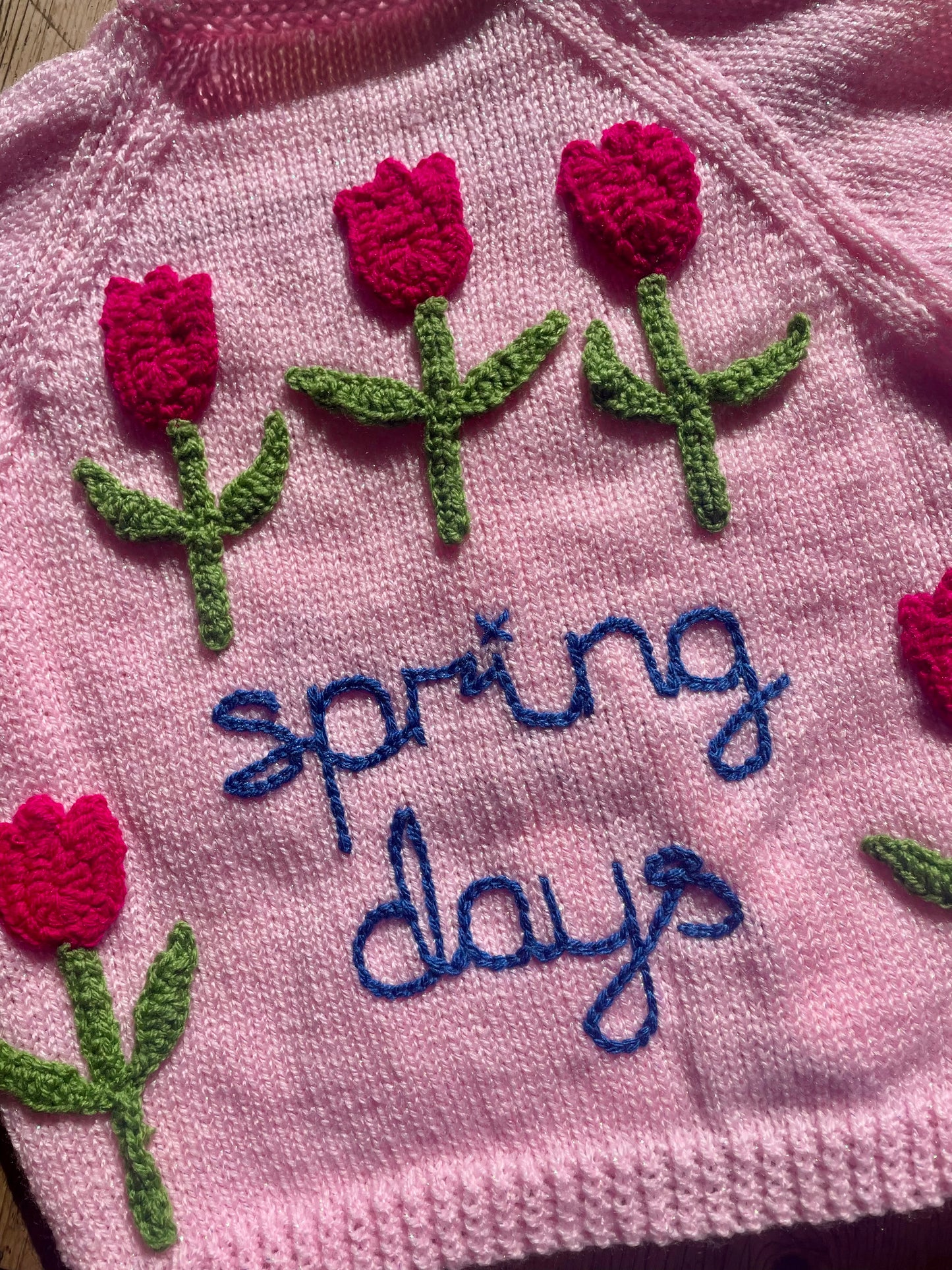 "Spring Days” Handmade Cardigan Size Approx 4-6 Years