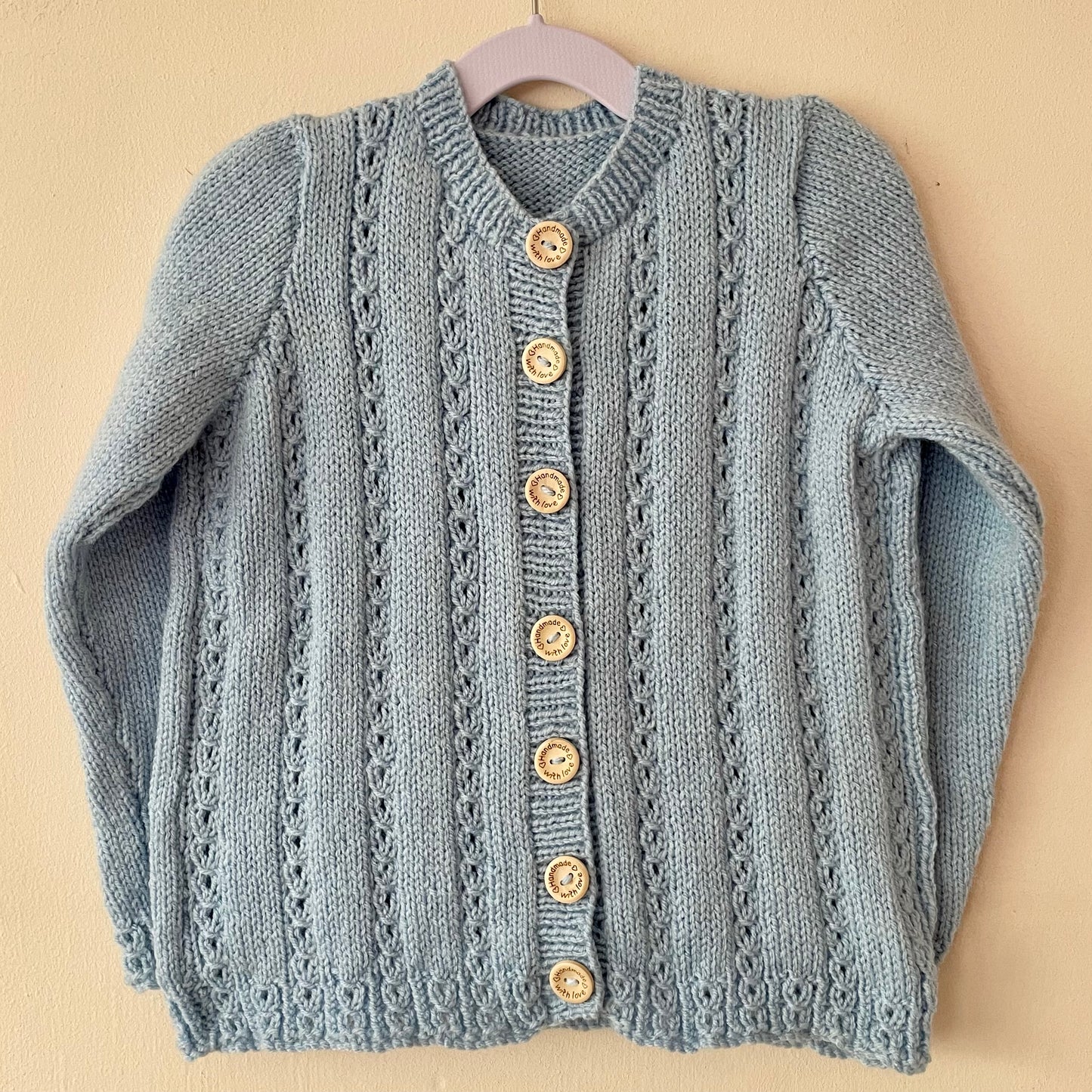 "Part-Time Mermaid” Handmade Cardigan Size Approx 4-6 Years