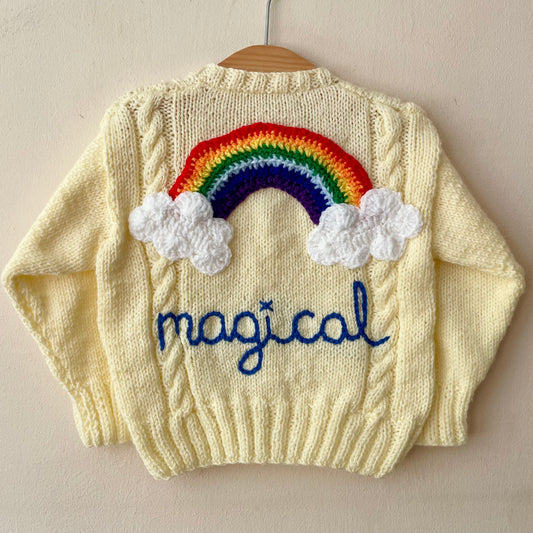 "Magical” Handmade Cardigan Size Approx 1-2 Years