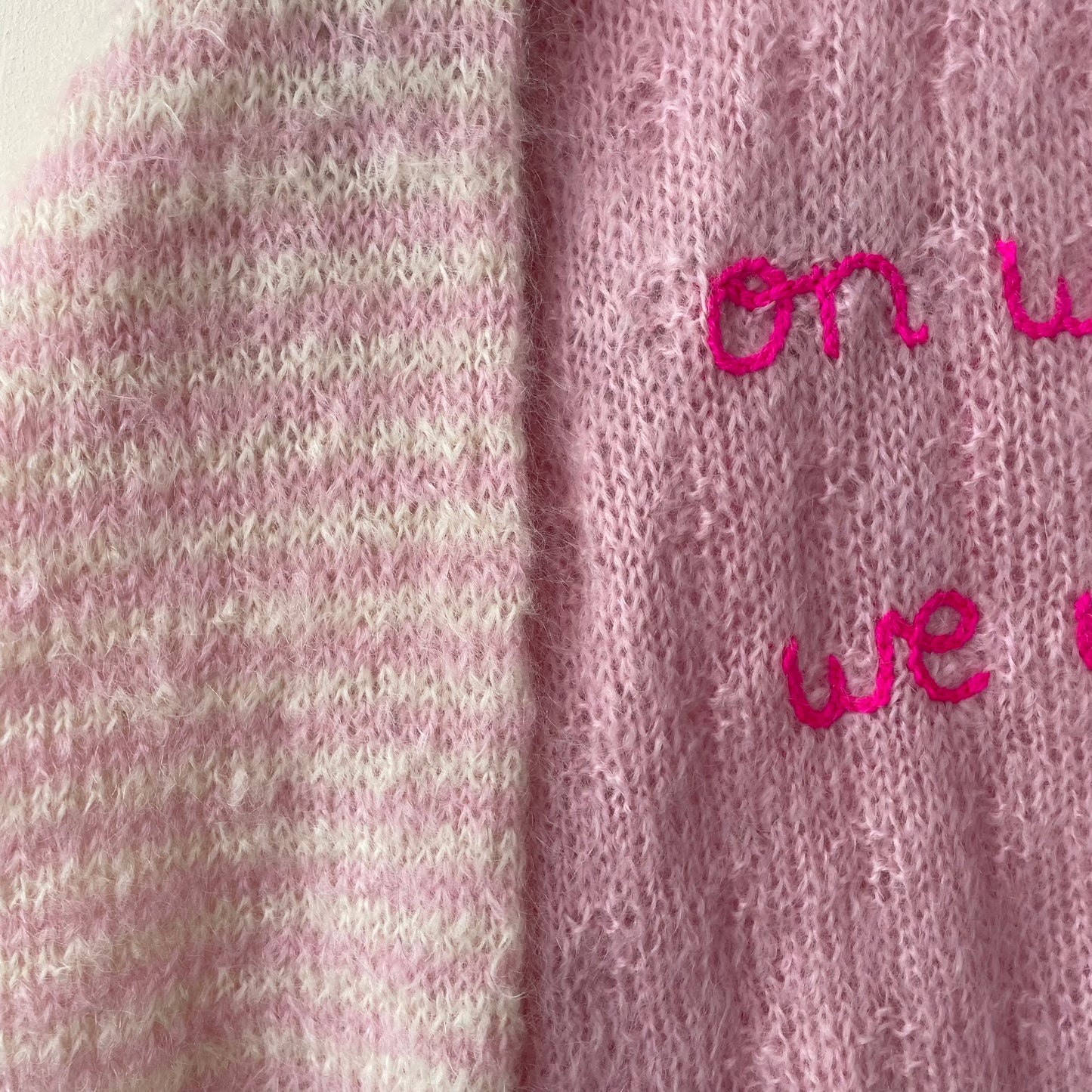 "On Wednesdays We Wear Pink" Handmade Adult Jumper Size Medium