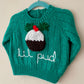 "Lil Pud" Handmade Jumper Size Approx 12-18 Months