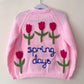 "Spring Days” Handmade Cardigan Size Approx 4-6 Years