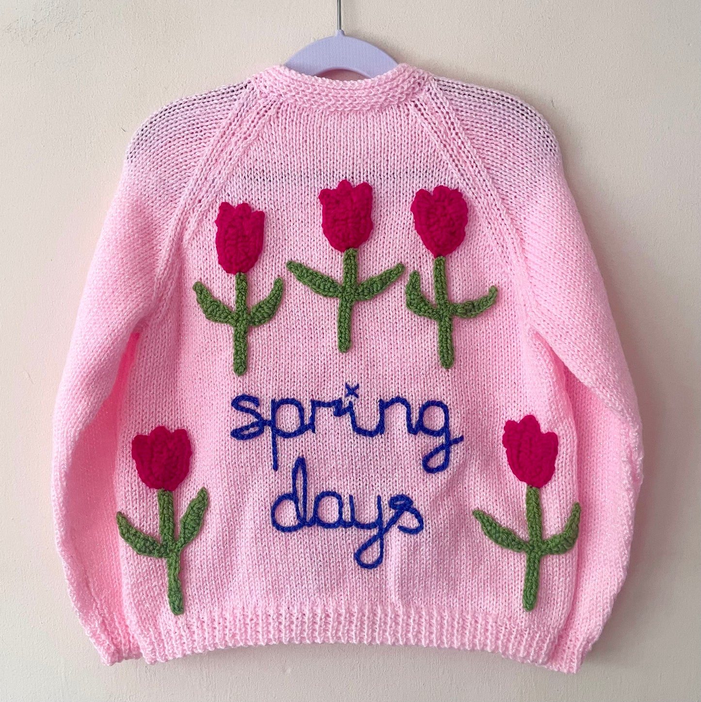 "Spring Days” Handmade Cardigan Size Approx 4-6 Years