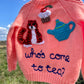 "Who's Come To Tea?" Handmade Cardigan Size Approx 4-5 Years