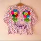 "Happy" Handmade Cardigan Size Approx 1-2 Years