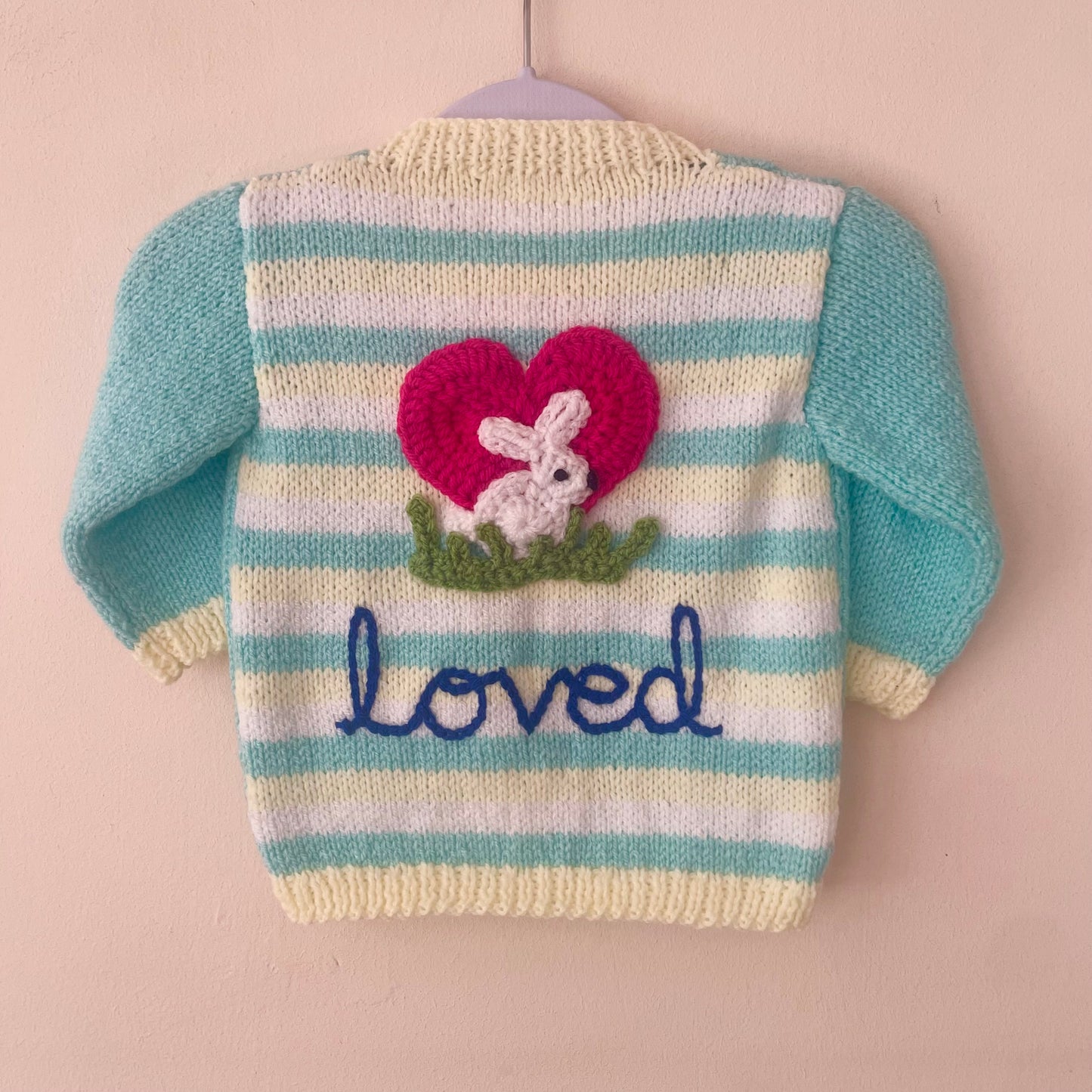 "Loved” Handmade Cardigan Size Approx 6-18 Months