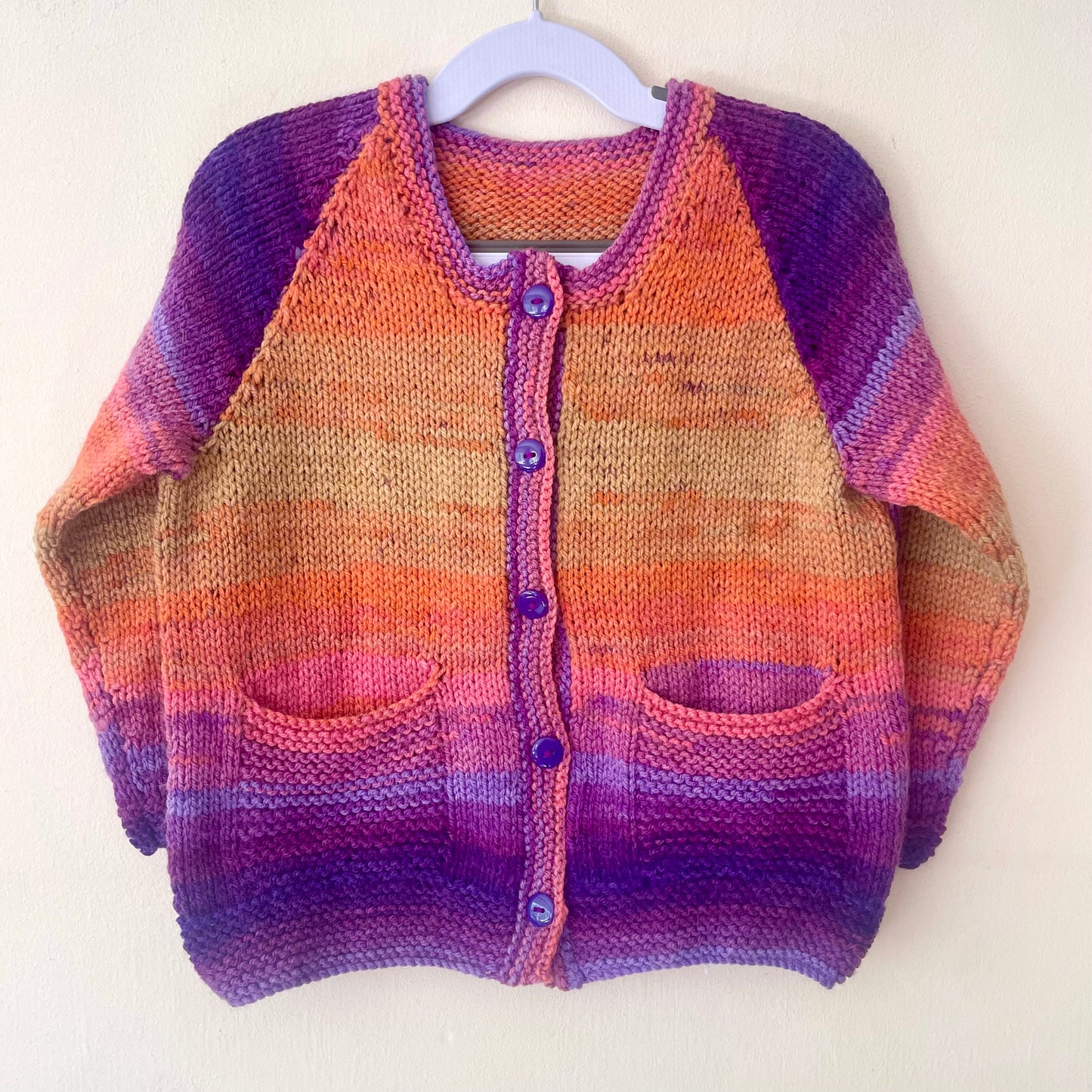 "Hey Sunshine” Handmade Cardigan Size Approx 4-5 Years