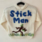"Stick Man” Handmade Cardigan Size Approx 5-7 Years