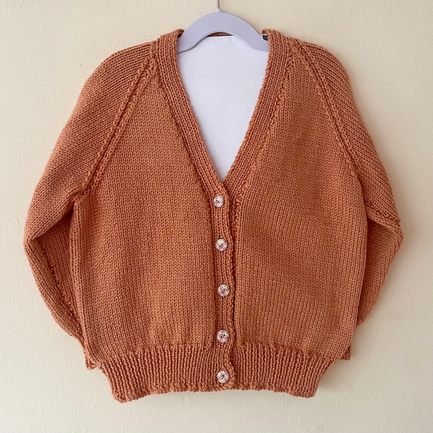 "Pumpkin Season” Handmade Cardigan Size Approx 5-7 Years