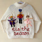 "Tis The Season” Handmade Cardigan Size Approx 6-8 Years
